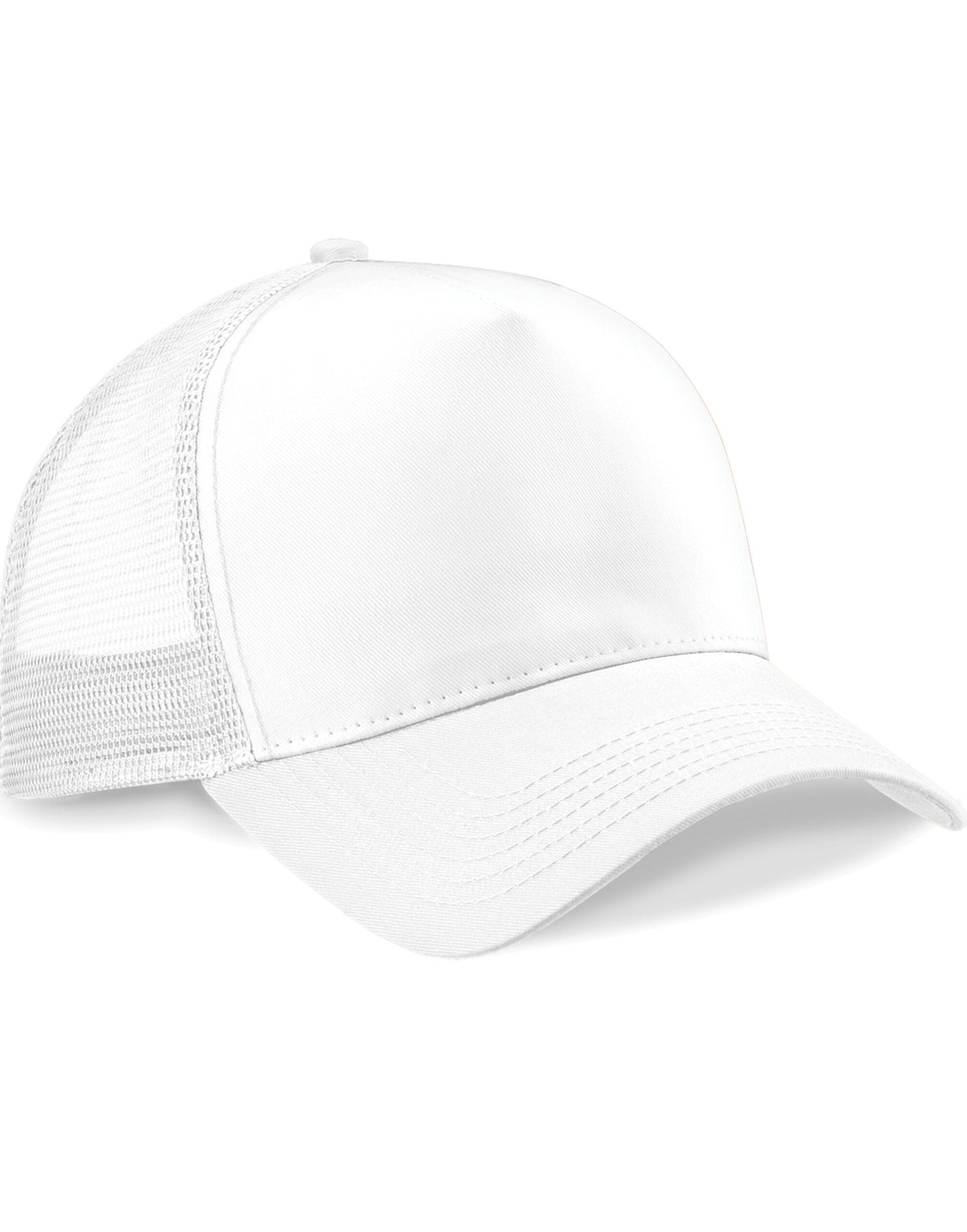 Snapback Trucker - White/White