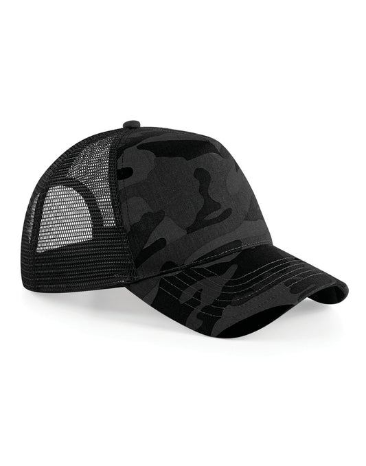 Camo Snapback Trucker - Midnight Camo