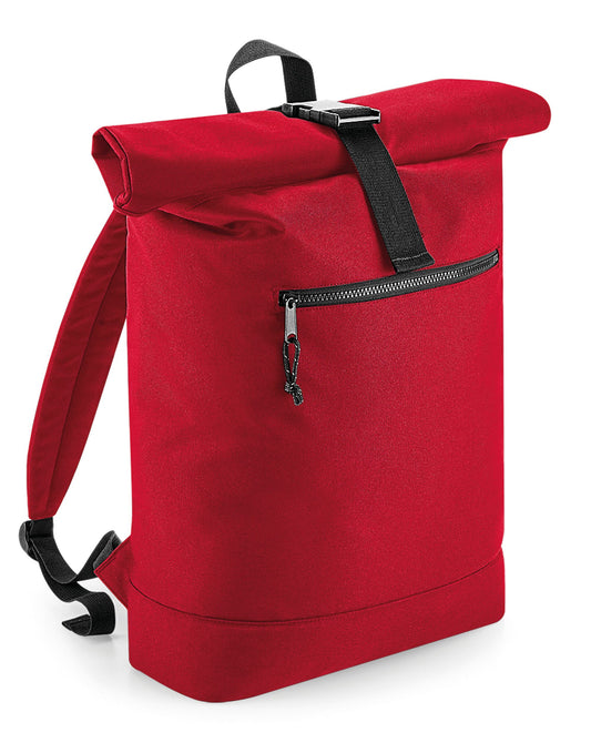 Recycled Roll-Top Backpack - Classic Red