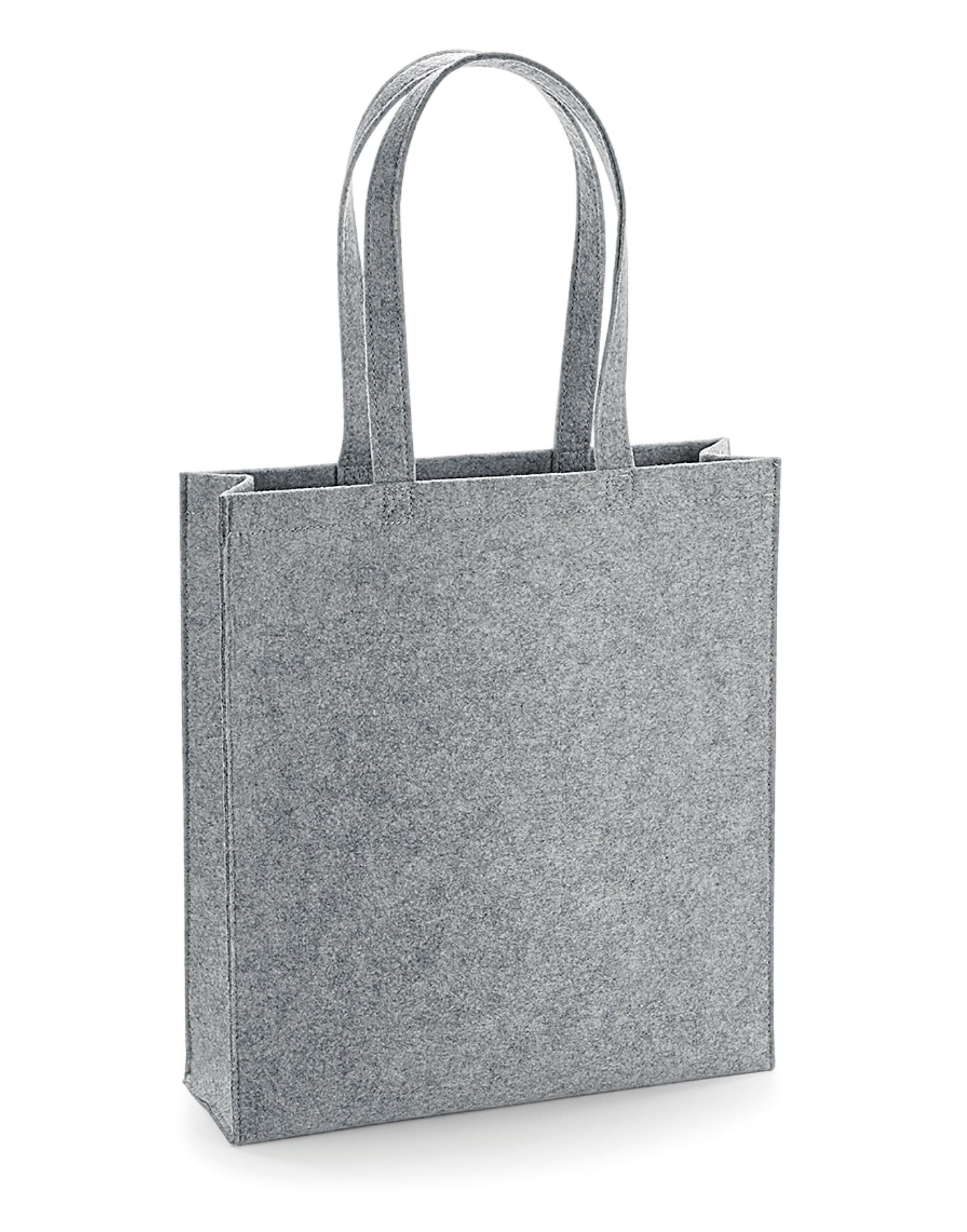 Felt Tote Bag - Grey Melange