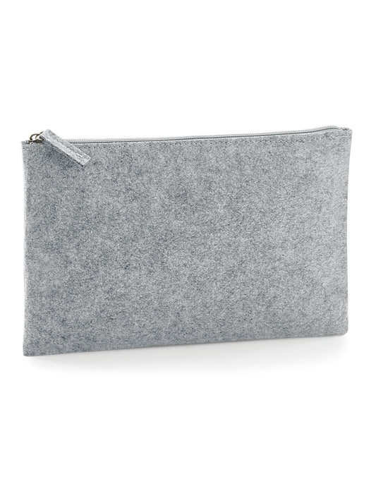 Felt Accessory Pouch - Grey Melange