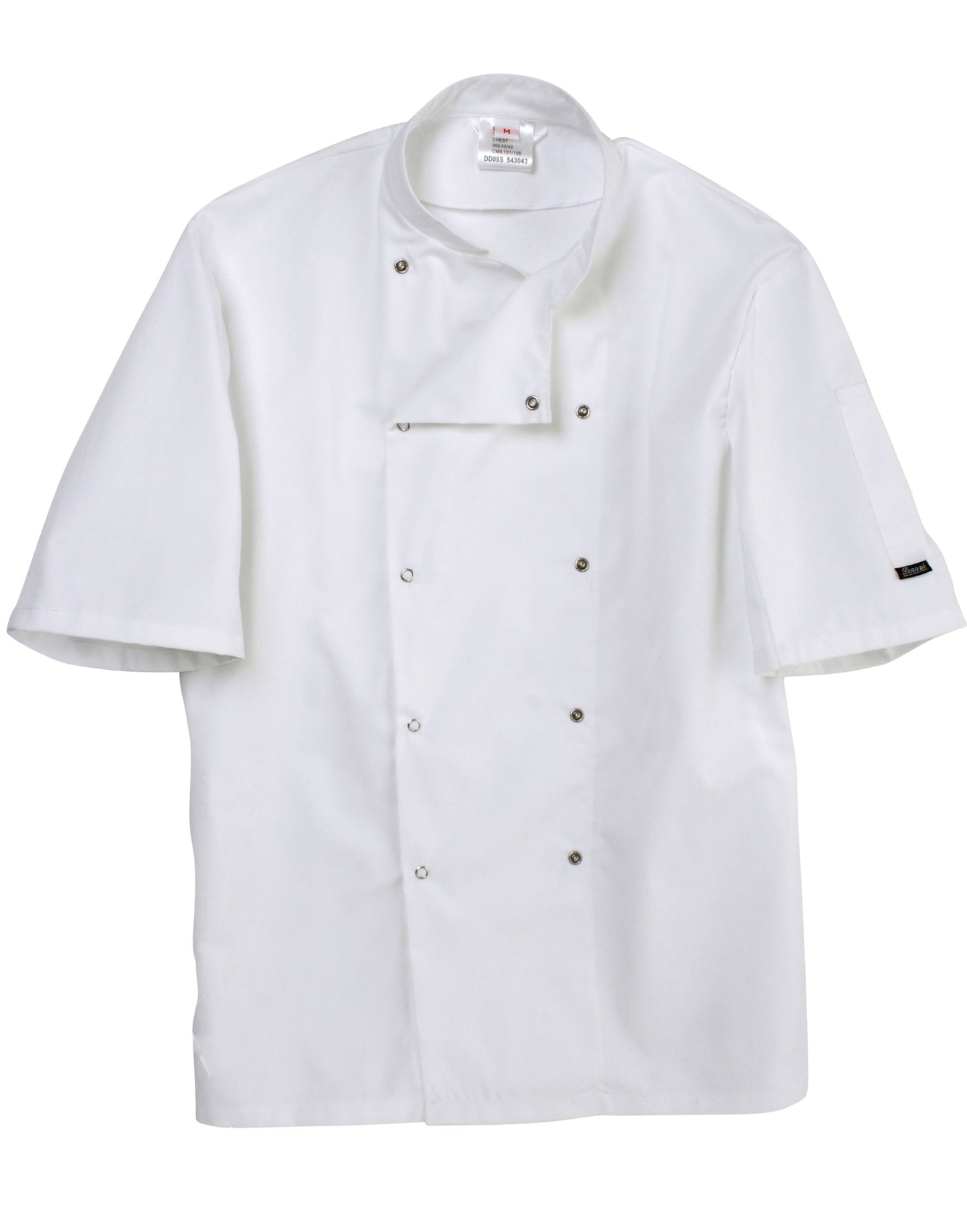 Short Sleeve Chef's Jacket - White