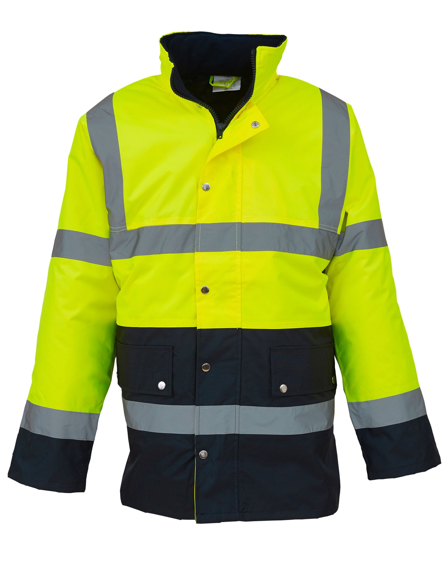 Hi-Vis Two Tone Motorway Jacket - Hi-Vis Yellow/Navy