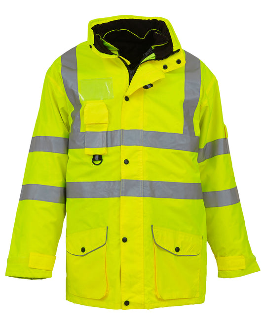 Hi-Vis Multi-Function 7-in-1 Jacket - Hi Vis Yellow