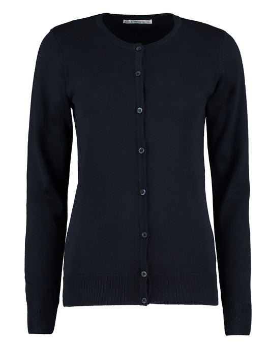 Regular Fit Arundel Crew Neck Cardigan - Navy