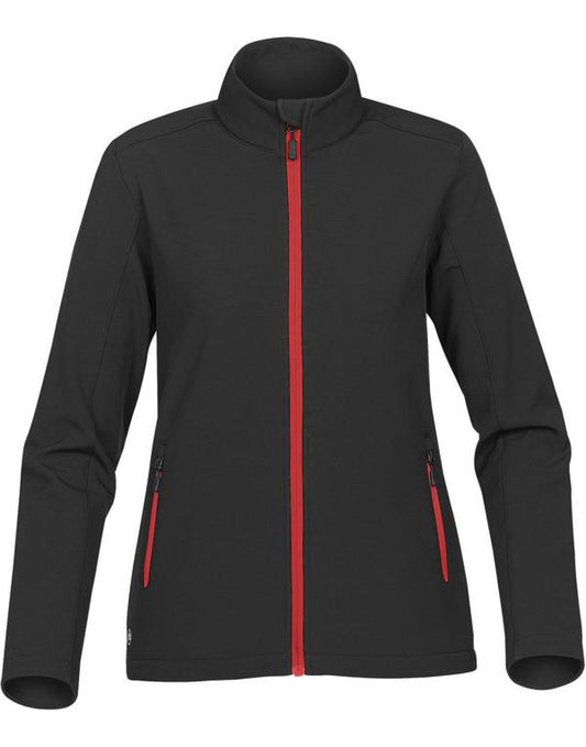 Women's Orbiter Softshell - Black/Bright Red