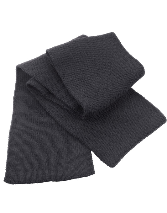 Classic Heavy Knit Scarf - Charcoal