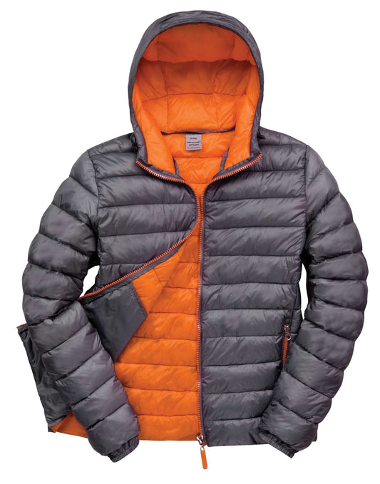 Men's Snow Bird Padded Jacket - Grey/Orange