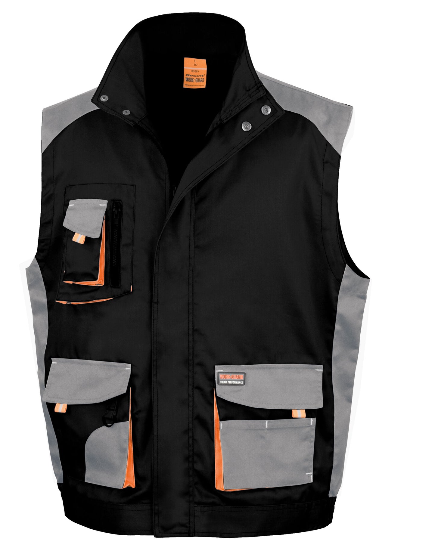 Lite Gilet - Black/Grey/Orange