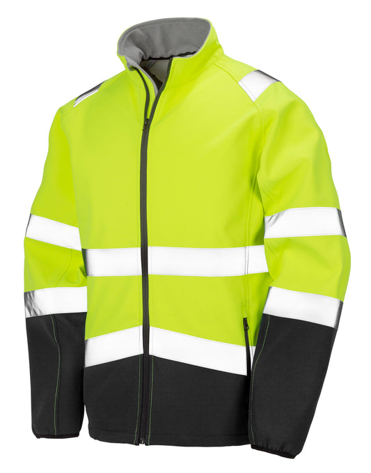 Printable Safety Softshell - Fluorescent Yellow/Black