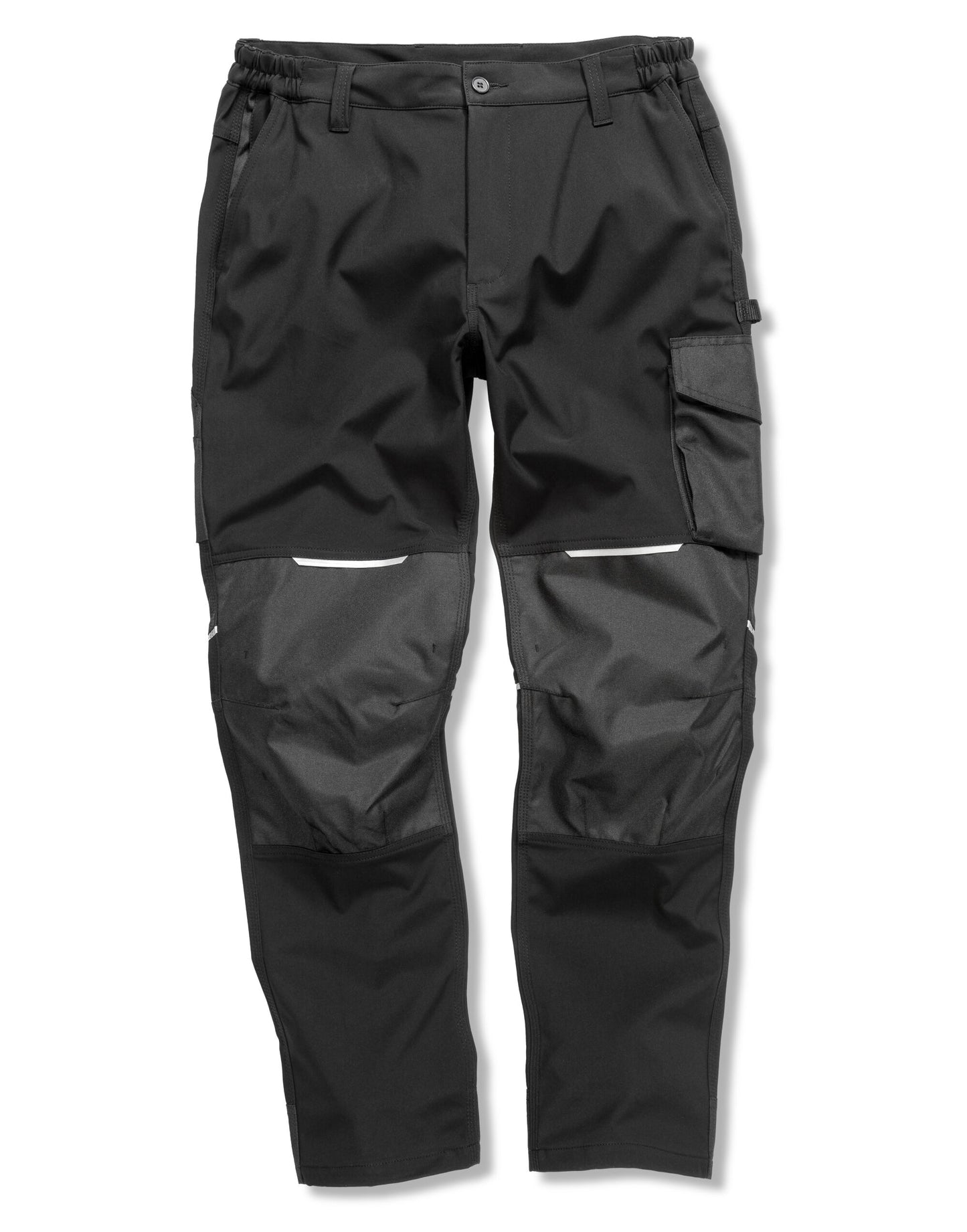 Slim Softshell Work Trousers - Black