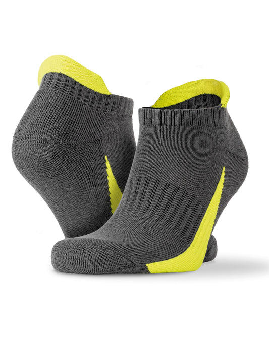 3-Pack Mixed Sneaker Sport Socks - Grey/Lime