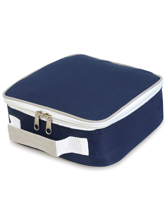 Sandwich Lunchbox Cooler Bag - Navy/Light Grey