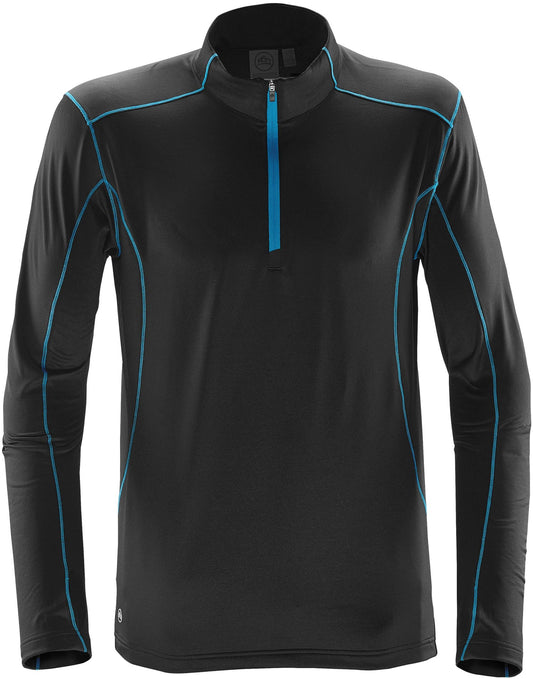 Men's Pulse Fleece Pullover - Black/Electric Blue
