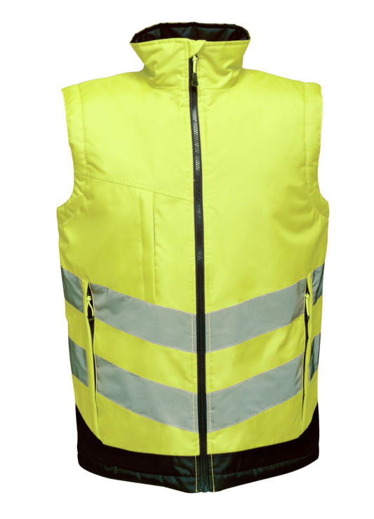 Pro Two Tone Insulated Bodywarmer - Yellow/Navy