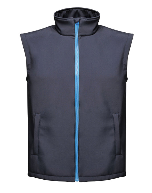 Ablaze Men's Printable Softshell Bodywarmer - Navy/ French Blue