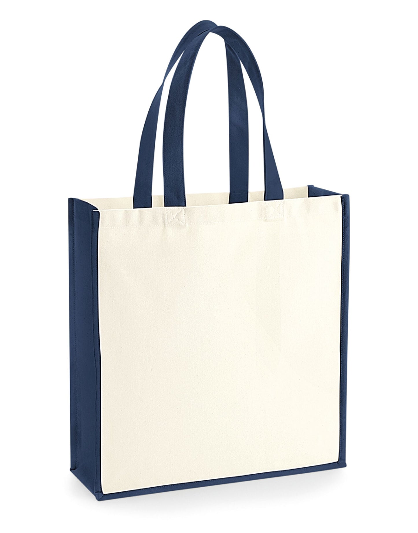 Gallery Canvas Tote - Natural/French Navy