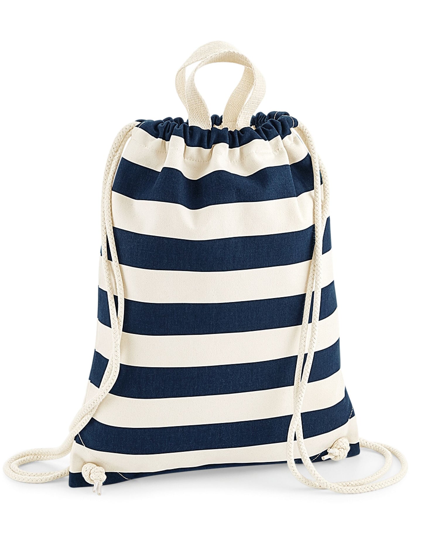 Nautical Gymsac - Natural/Navy