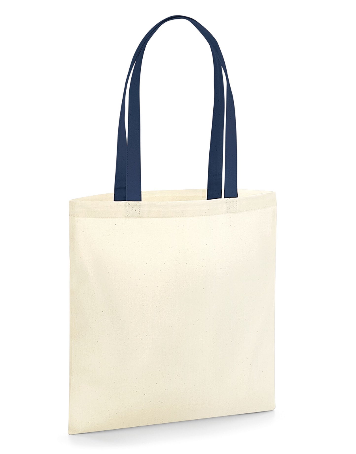 EarthAware® Organic Bag for Life - Contrast Handles - Natural/French Navy