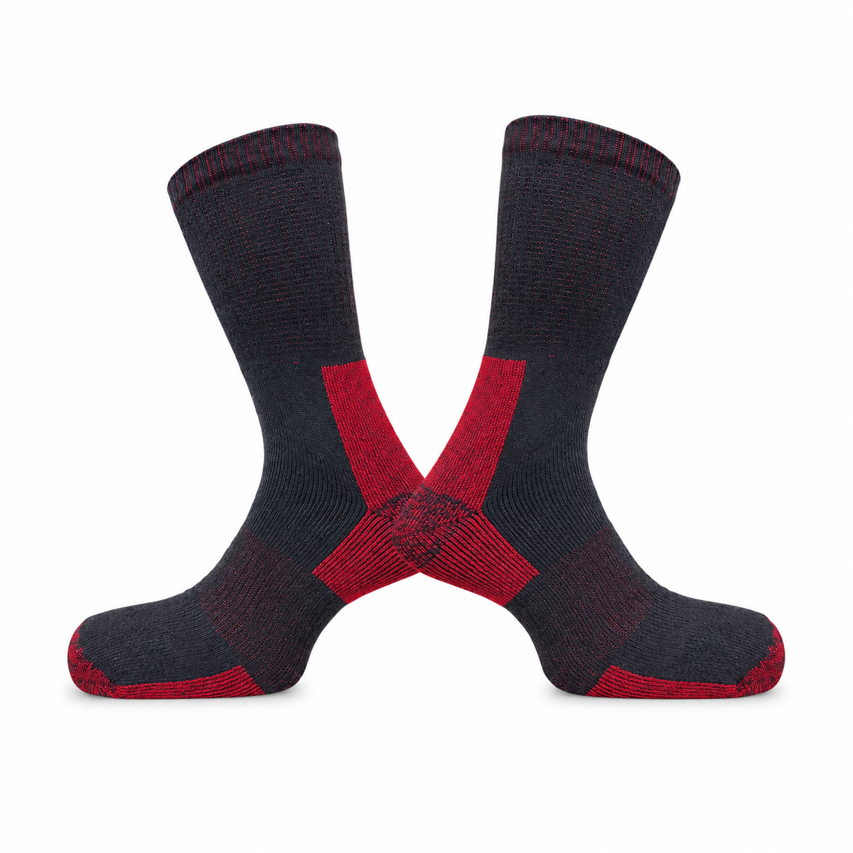 ZAAZ Explorer I Bamboo Crew Work Socks – Cushioned & Moisture Wicking