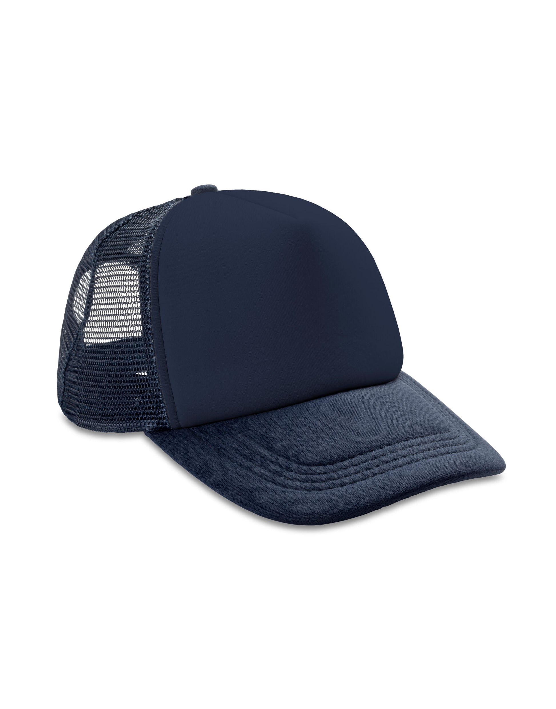 Detroit 1/2 Mesh Truckers Cap - Navy