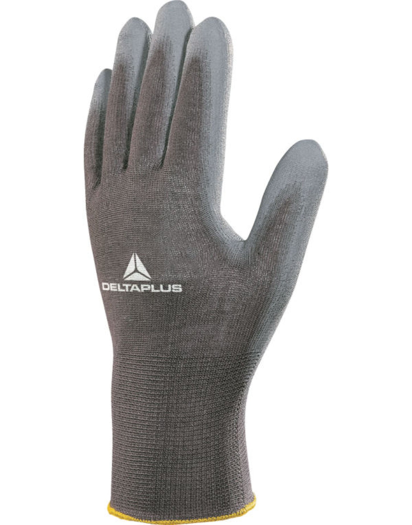 Polyester Knitted Gloves- PU Palm - Grey