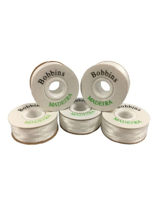 Prewound Bobbin Spools - White