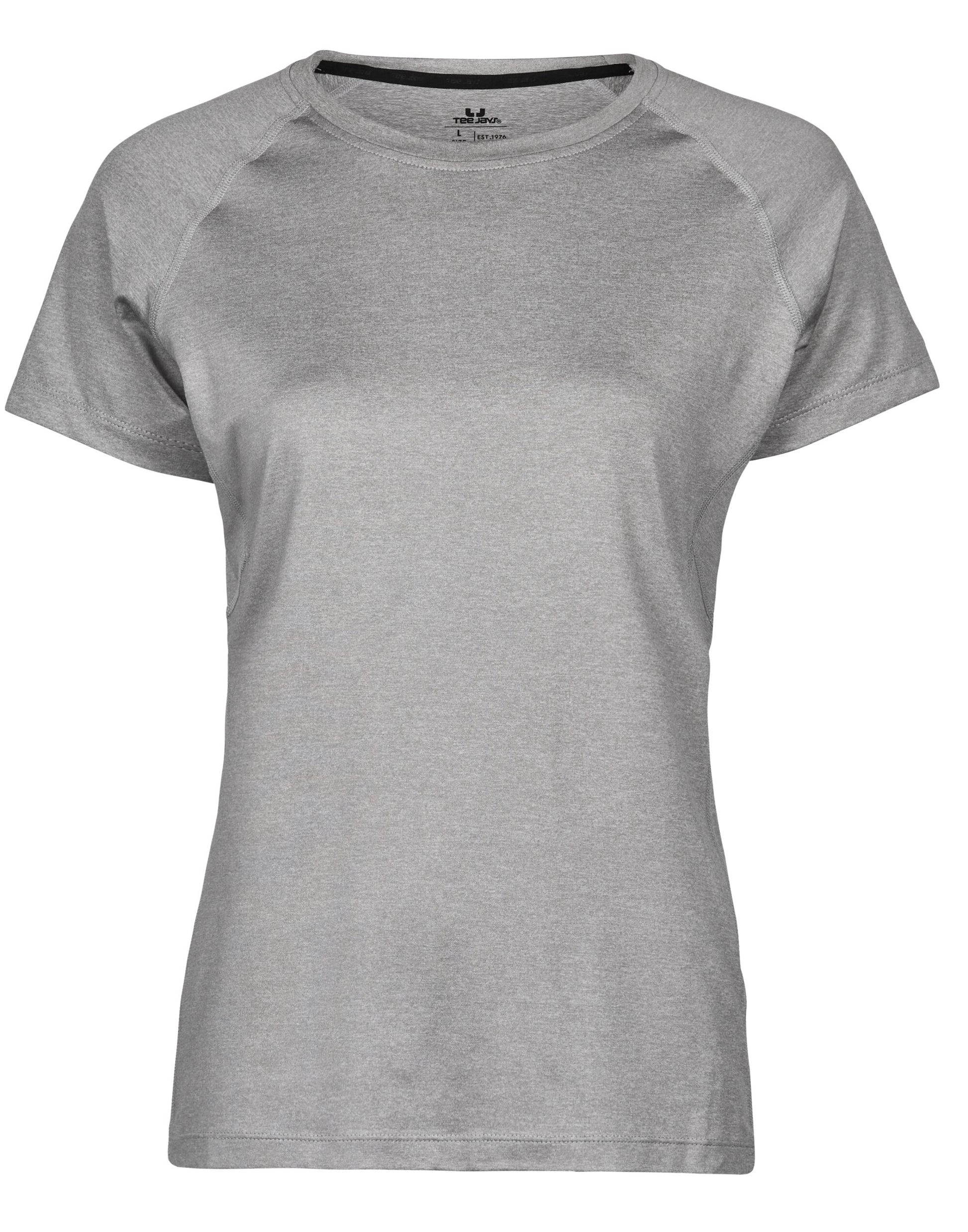 Ladies' CoolDry Tee - Grey Melange