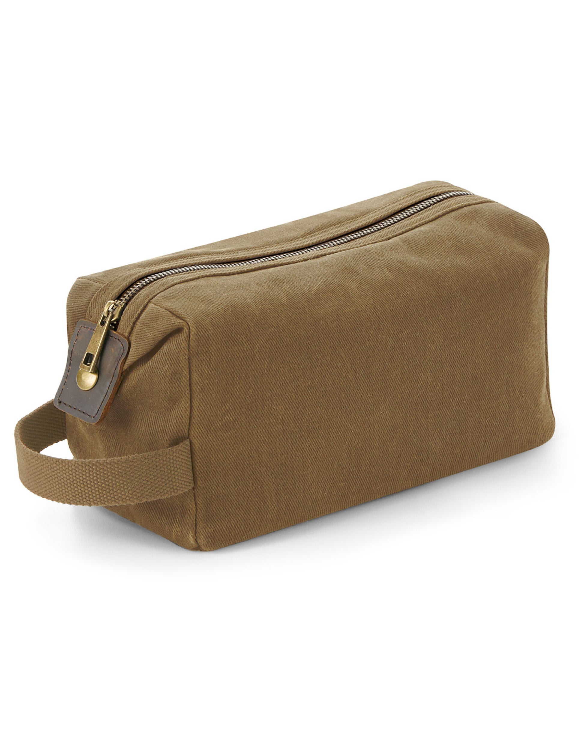 Heritage Waxed Canvas Wash Bag - Desert Sand