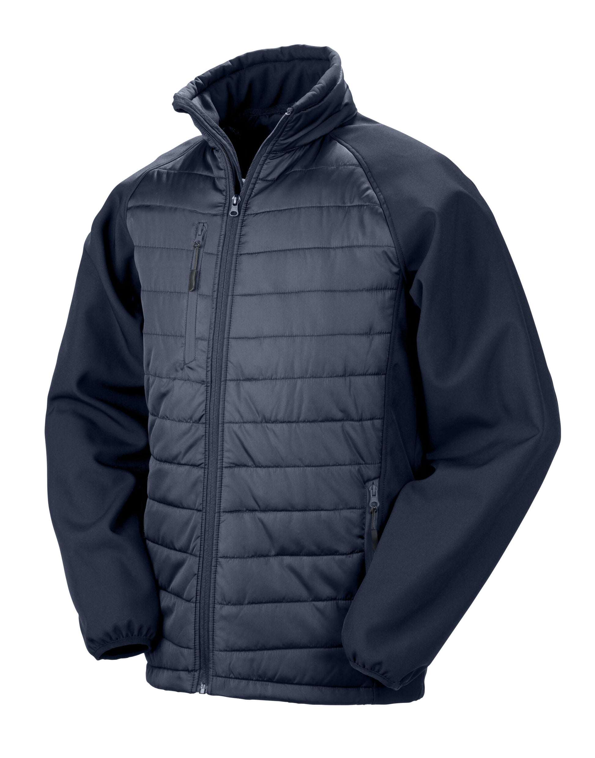 Compass Padded Softshell Jacket - Navy/Navy