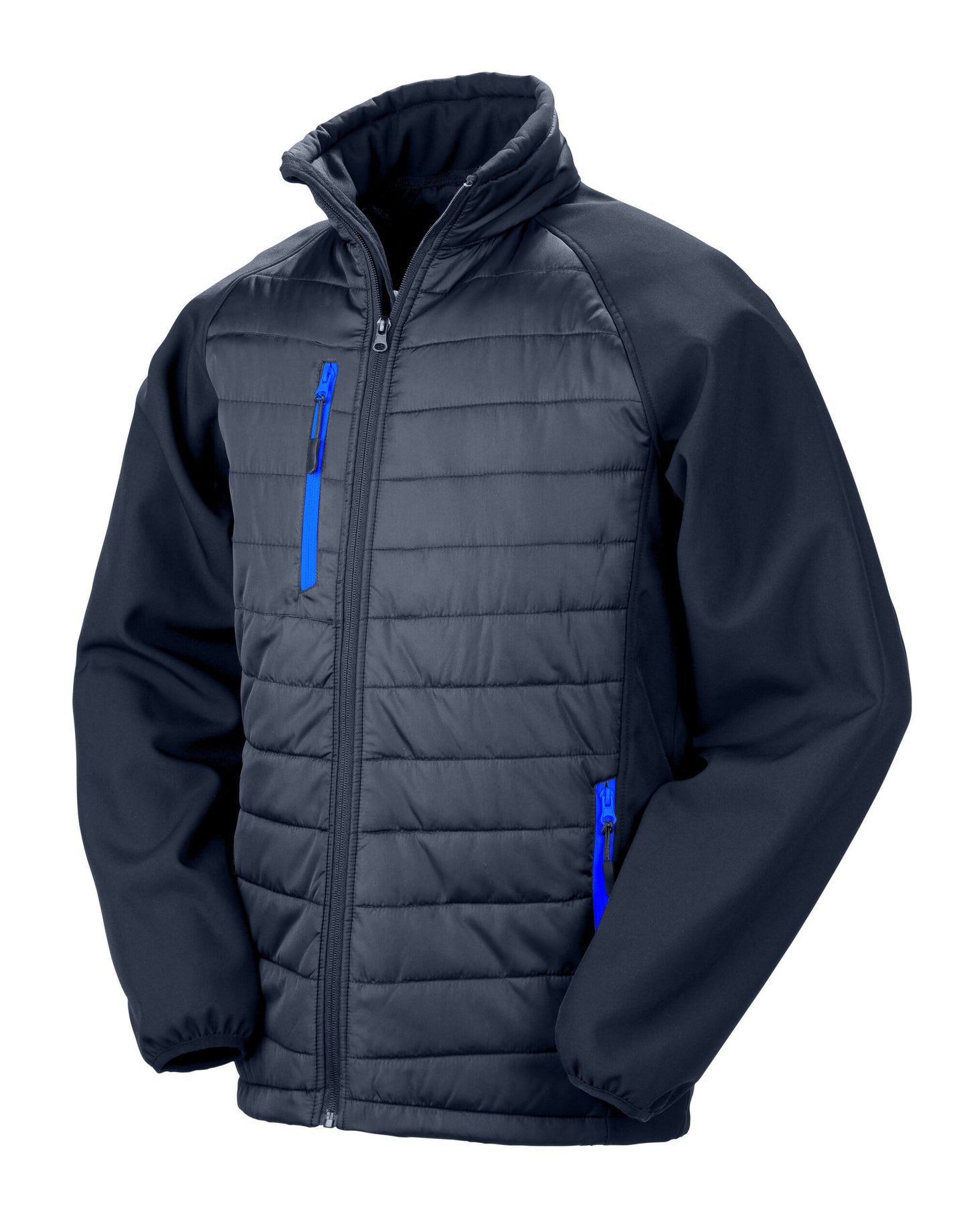 Compass Padded Softshell Jacket - Navy/Royal