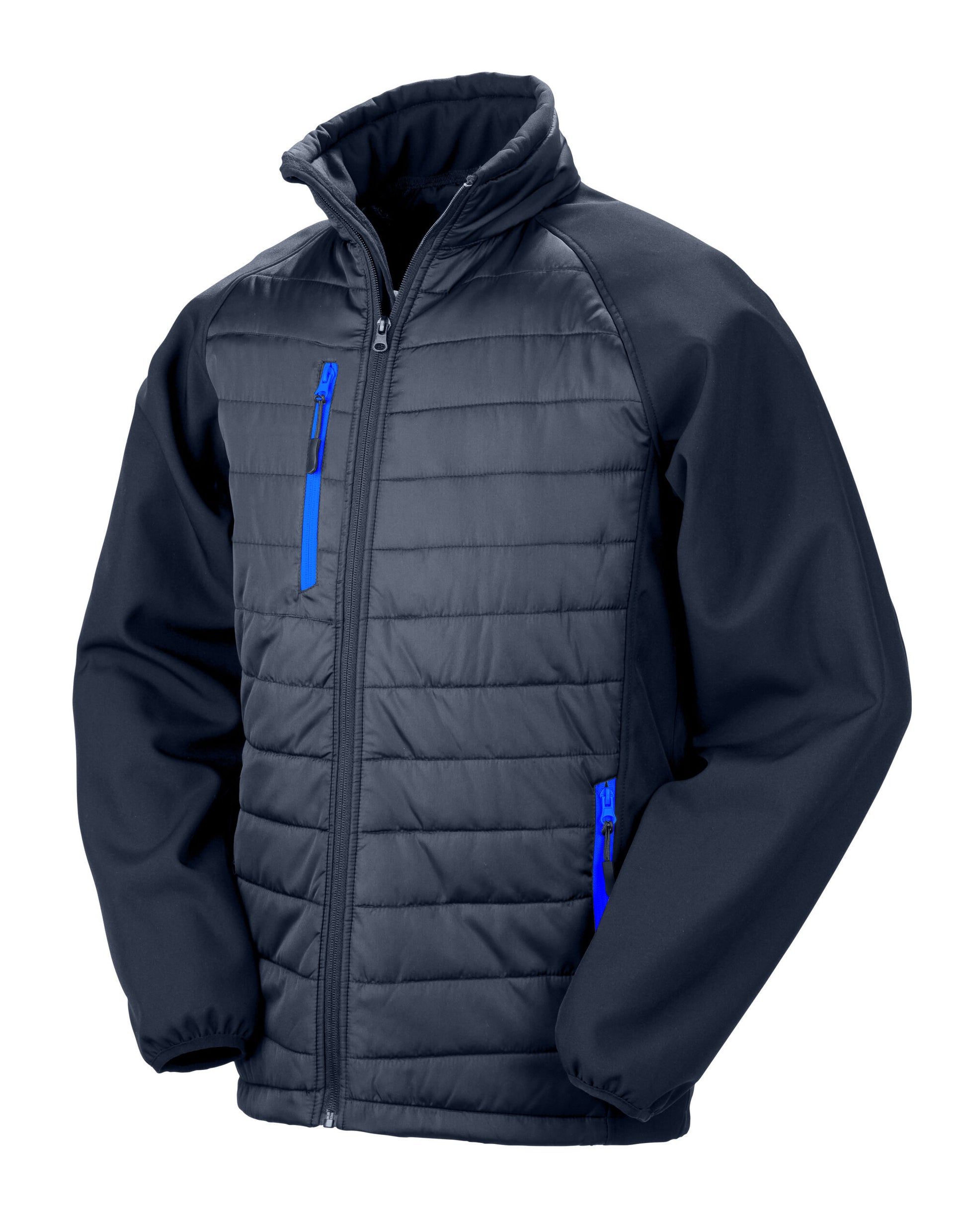 Compass Padded Softshell Jacket - Navy/Royal