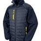 Compass Padded Softshell Jacket - Navy/Yellow