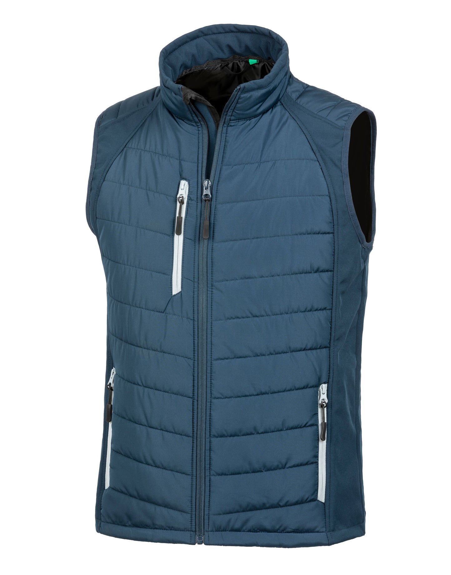 Compass Padded Softshell Gilet - Navy/Grey