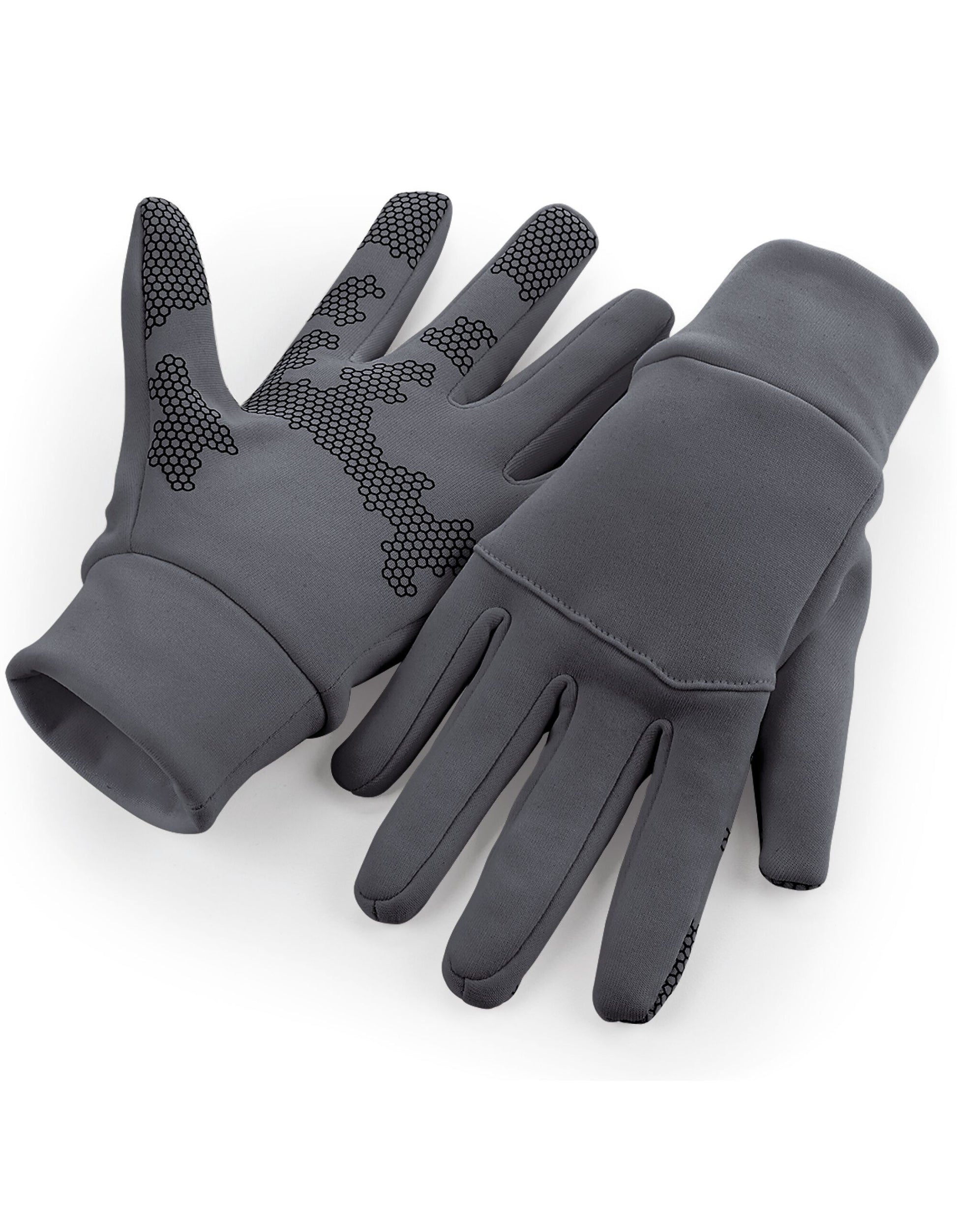 Softshell Sports Tech Gloves - Graphite Grey
