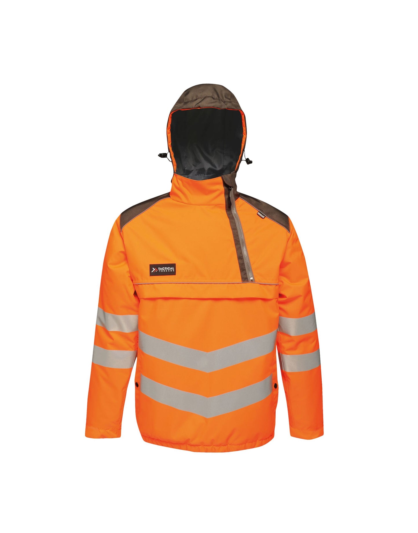 Hi-Vis Overhead Bomber - Orange/Grey