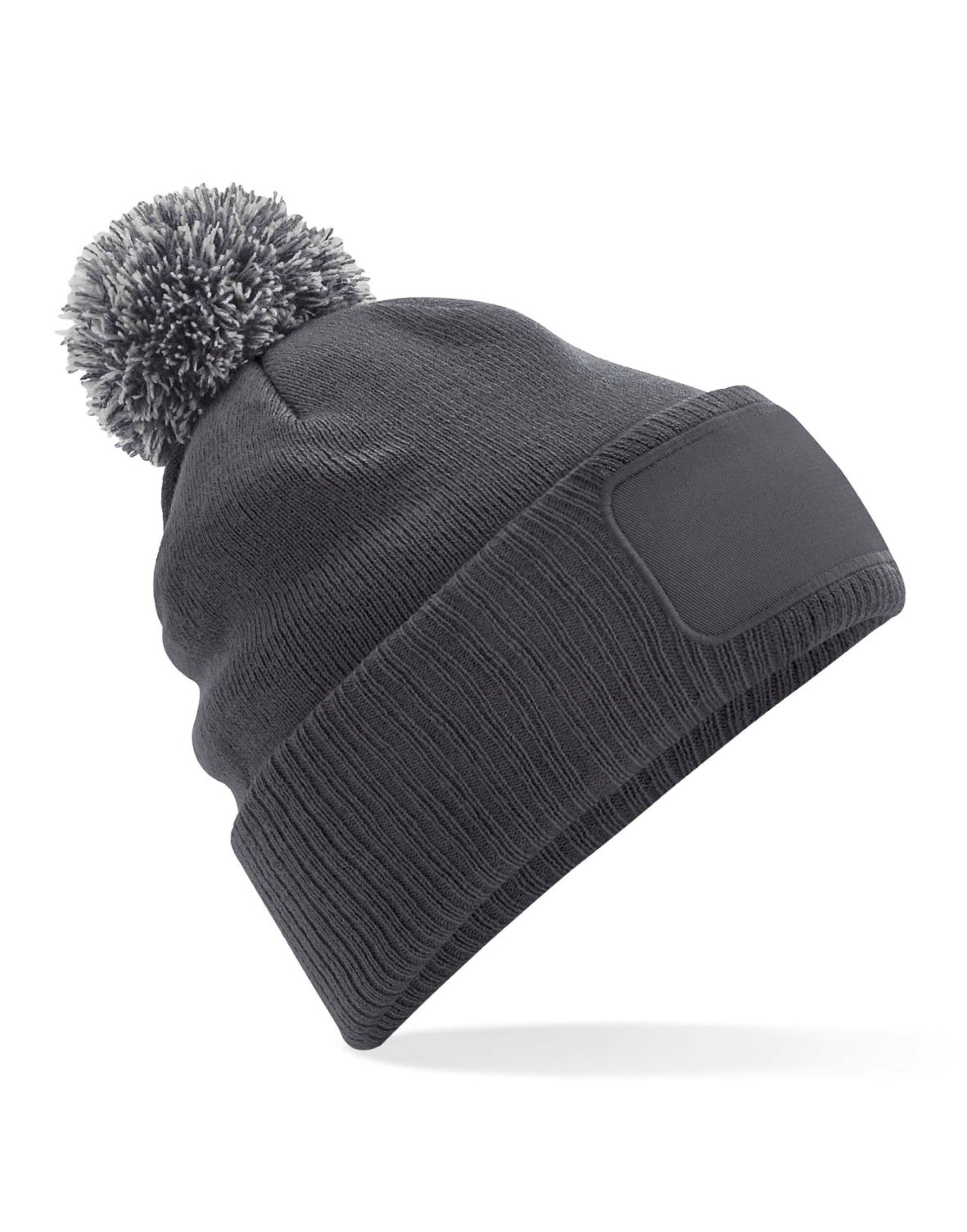 Snowstar® Patch Beanie - Graphite Grey/ Light Grey