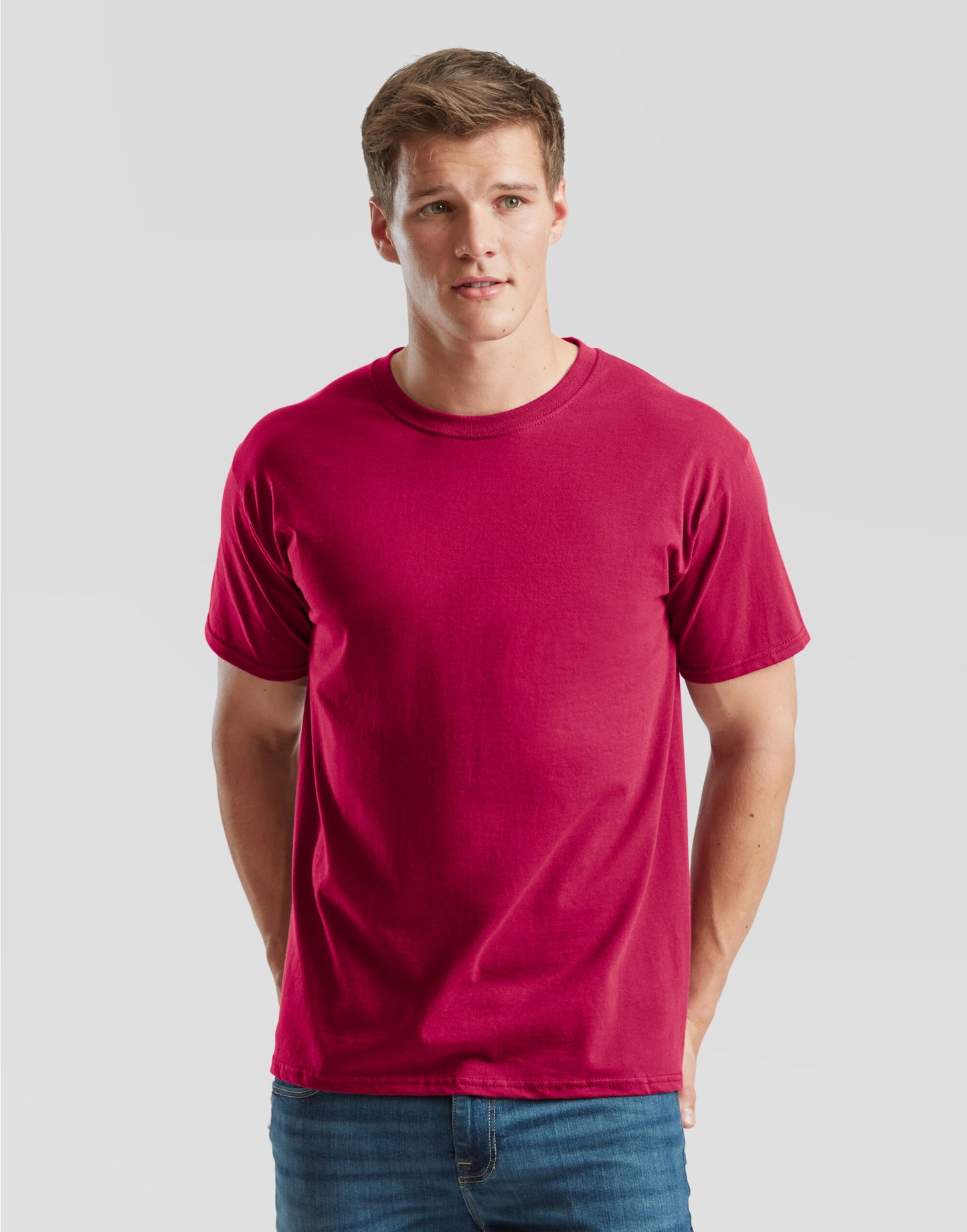 Men's Iconic 195 Ring Spun Premium T - Cranberry