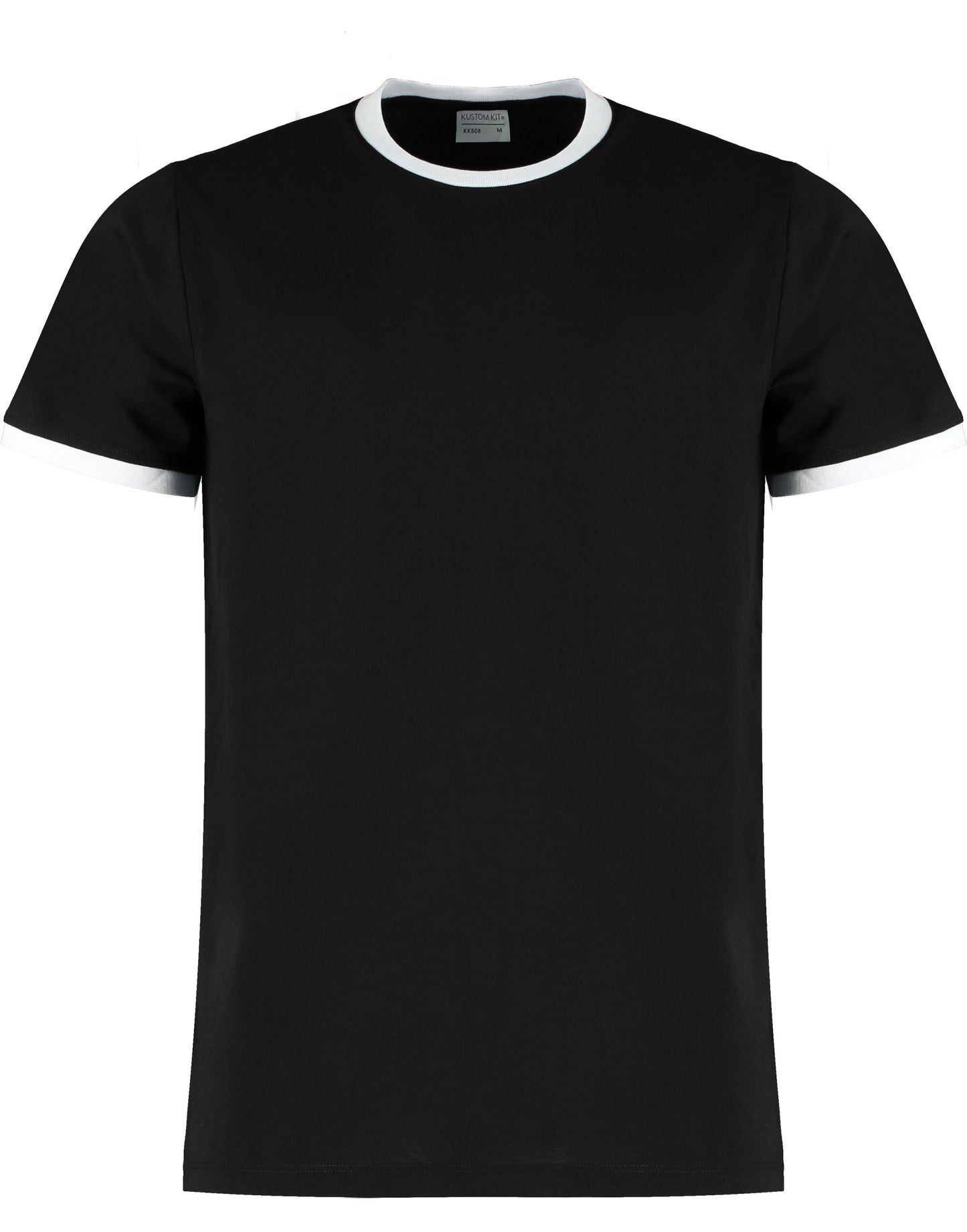 Fashion Fit Ringer Tee - Black/White