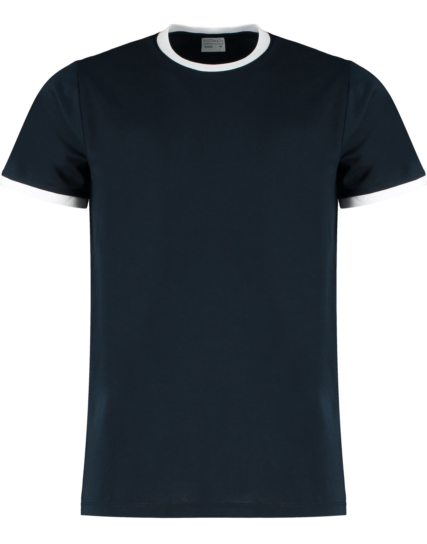 Fashion Fit Ringer Tee - Navy/White