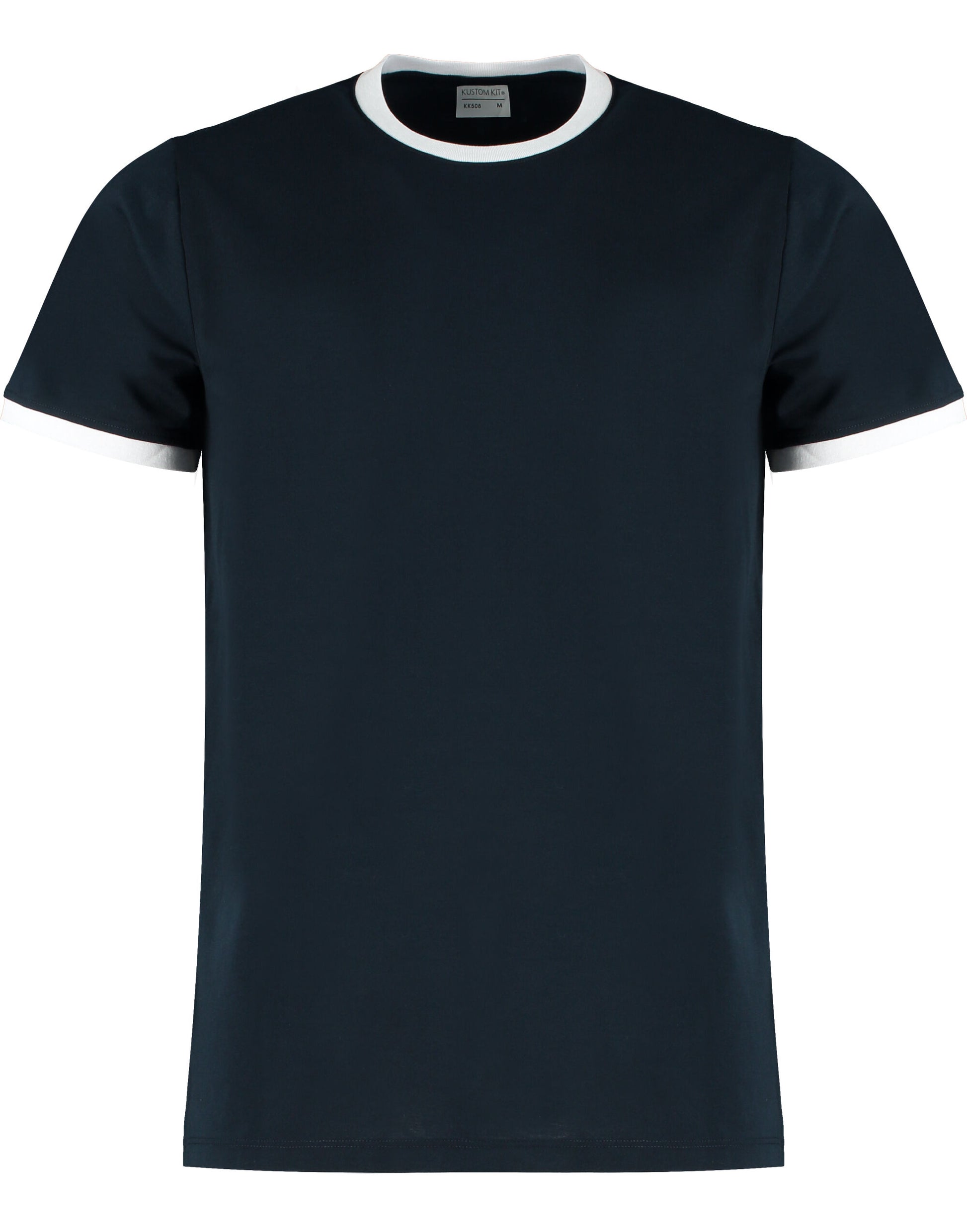 Fashion Fit Ringer Tee - Navy/White