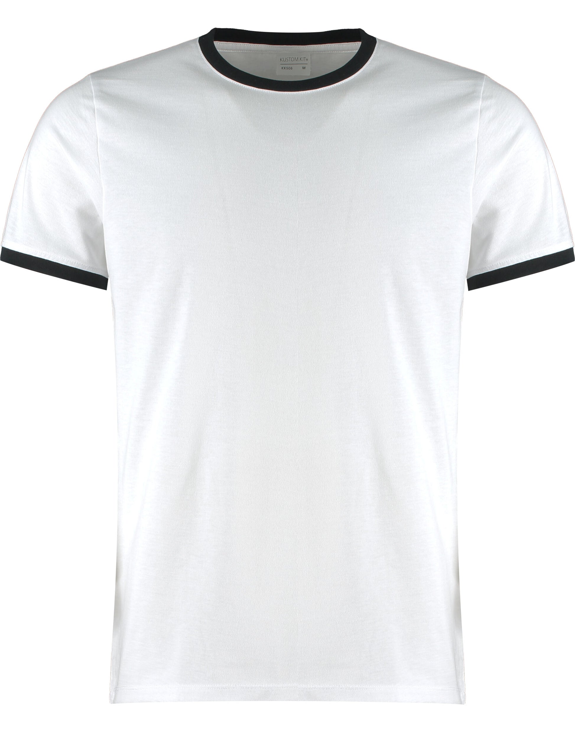 Fashion Fit Ringer Tee - White/Black