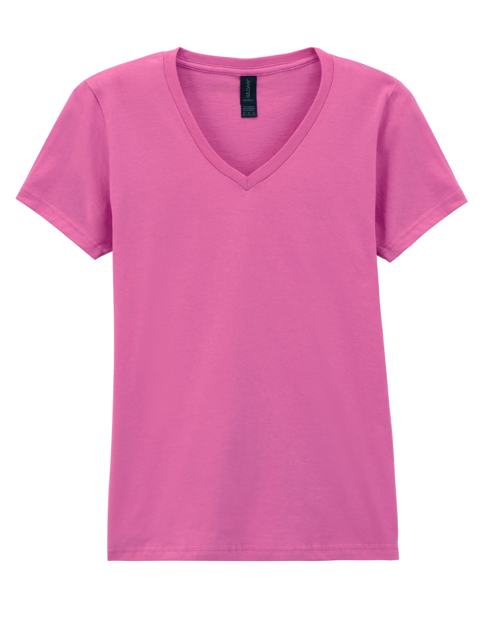 Softstyle® Ladies' V-Neck T-Shirt - Azalea
