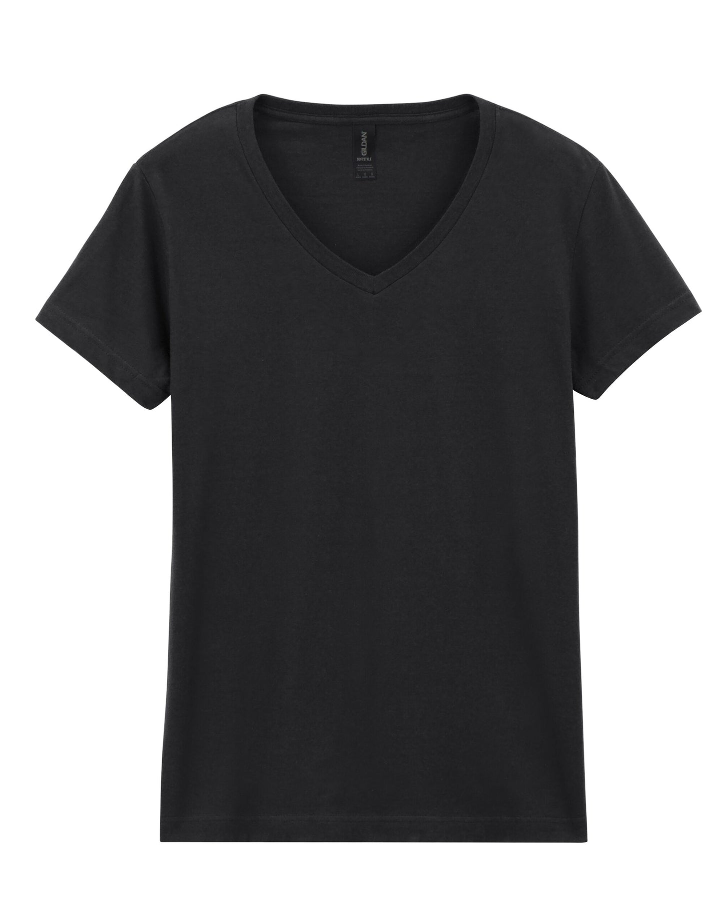 Softstyle® Ladies' V-Neck T-Shirt - Black