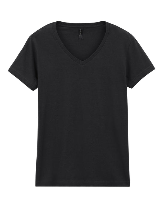 Softstyle® Ladies' V-Neck T-Shirt - Black