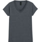 Softstyle® Ladies' V-Neck T-Shirt - Dark Heather