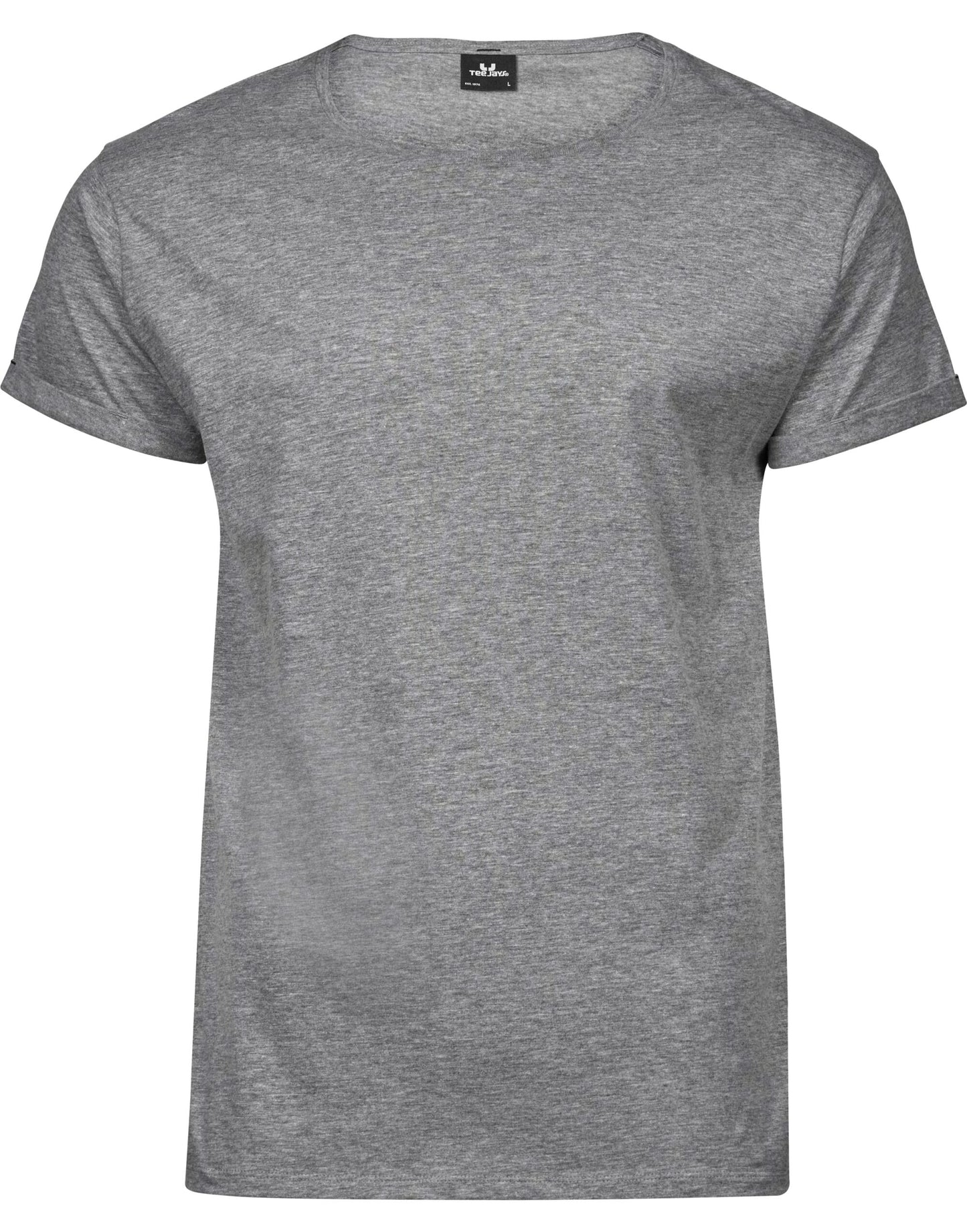 Men's Roll-Up Tee - Heather Grey