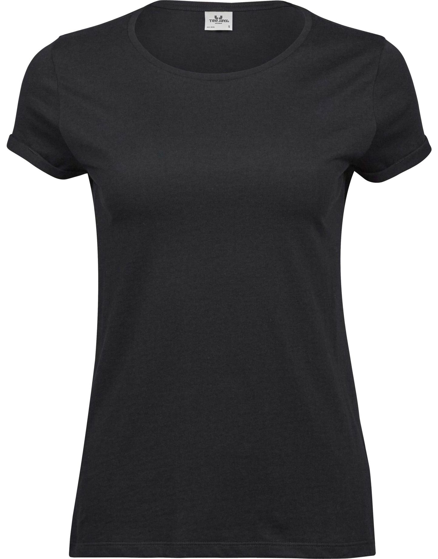 Ladies Roll-Up Tee - Black