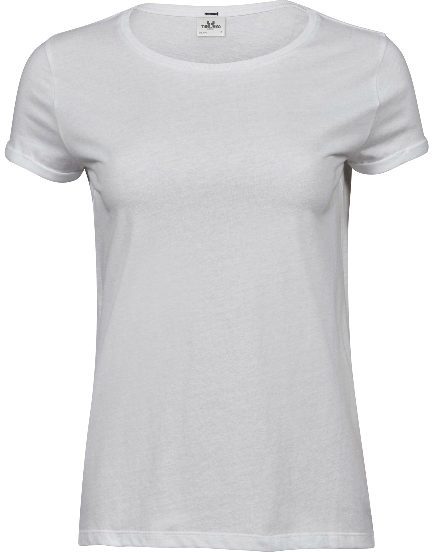 Ladies Roll-Up Tee - White
