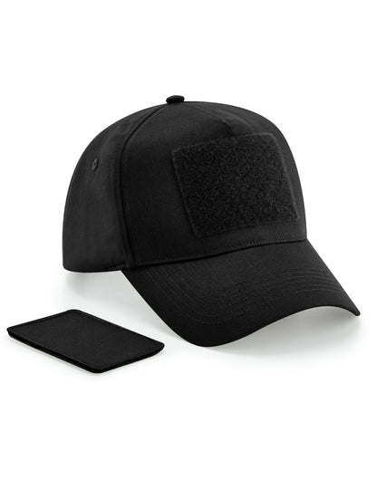 Removable Patch 5 Panel Cap - Black